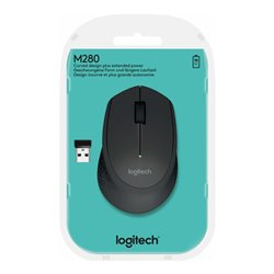 Logitech Maus Wireless Optisch,1000dpi,3Ta M280 sw