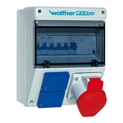 Walther Werke Steckdosenkombination Kunststoff, Wandgeh. 6921109