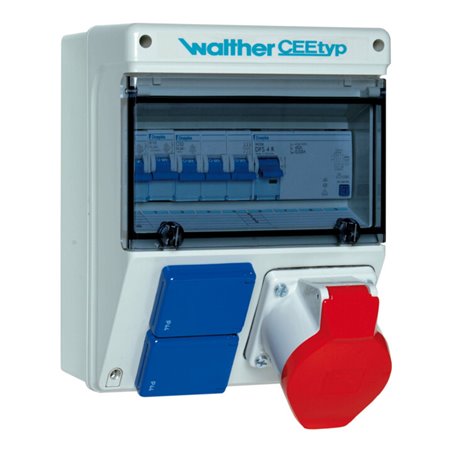 Walther Werke Steckdosenkombination Kunststoff, Wandgeh. 6921109