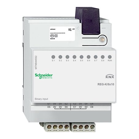 Schneider Electric Binäreingang REG-K/8x10,lichtgrau MTN644592
