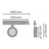 LEDVANCE LED-Stromschienenstrahler 3000K TRSPCOMD10028930FG/C