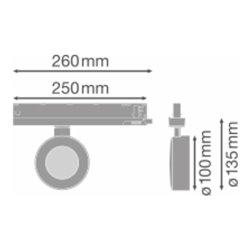 LEDVANCE LED-Stromschienenstrahler 4000K TRSPCD10028940NFLG/C