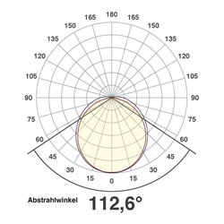 EVN Lichttechnik LED-Anbauleuchte 3000K 230V 110° IP20 L5972002W ws