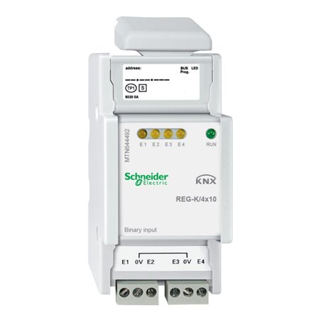 Schneider Electric Binäreingang REG-K/4x10,lichtgrau MTN644492