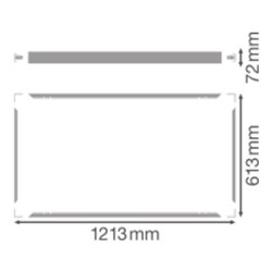 LEDVANCE Aufbaurahmen PL1200600SURF.MO.VAL