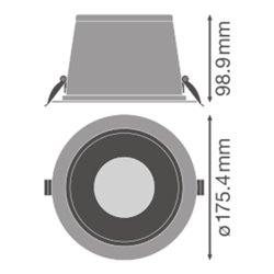 LEDVANCE LED-Downlight HCL Zigbee, 2700-6500K BIOHCLDLDN150ZB20WTW