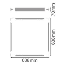 LEDVANCE Aufbaurahmen M625 PL625SUR.MOUNTH70VAL