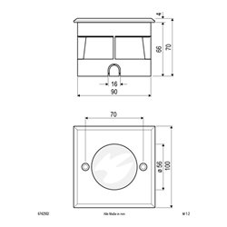 EVN Lichttechnik LED-Bodeneinbauleuchte 3000K 230V IP67 6742502 eds