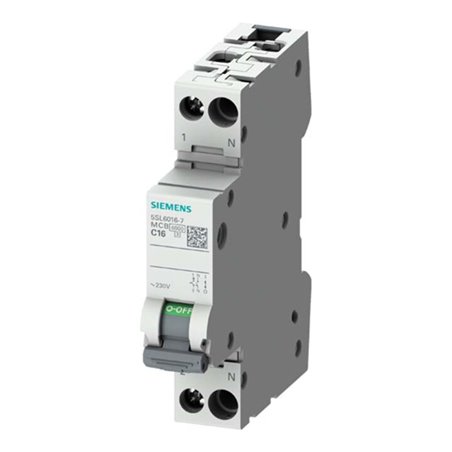Siemens Indus.Sector Leitungsschutzschalter 230V 6kA 1+N-polig 5SL6016-6