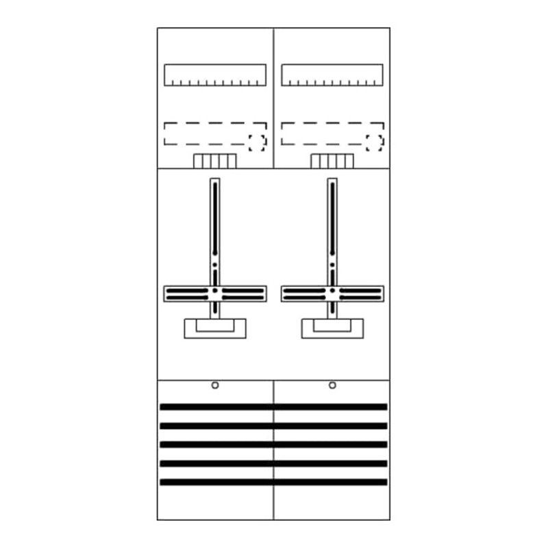 Striebel&John Zählerfeld 7RE 2Z vorverdrahtet DF27C2