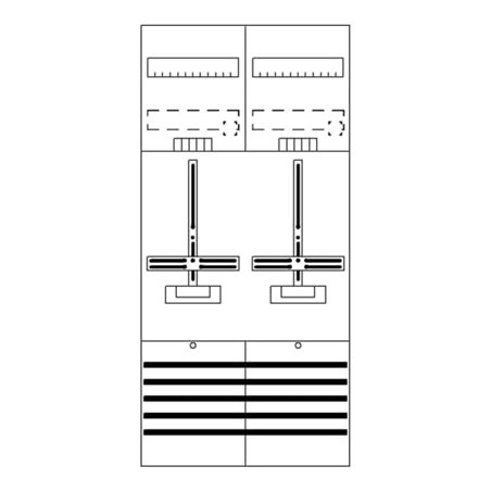 Striebel&John Zählerfeld 7RE 2Z vorverdrahtet DF27C2