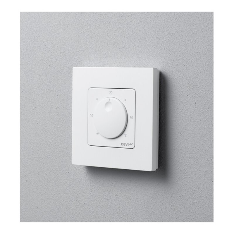Devi Raumthermostat mit Einstellrad DEVIwet088U2000