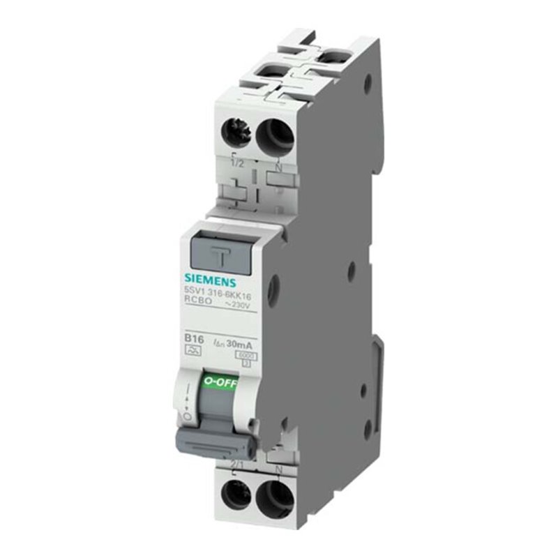 Siemens Indus.Sector FI/LS-Schalter kompakt Typ A, 30mA, B6 5SV1316-6KK06