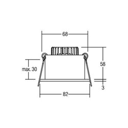 Brumberg Leuchten LED-Einbauleuchte 350mA 2700K ws 12266073