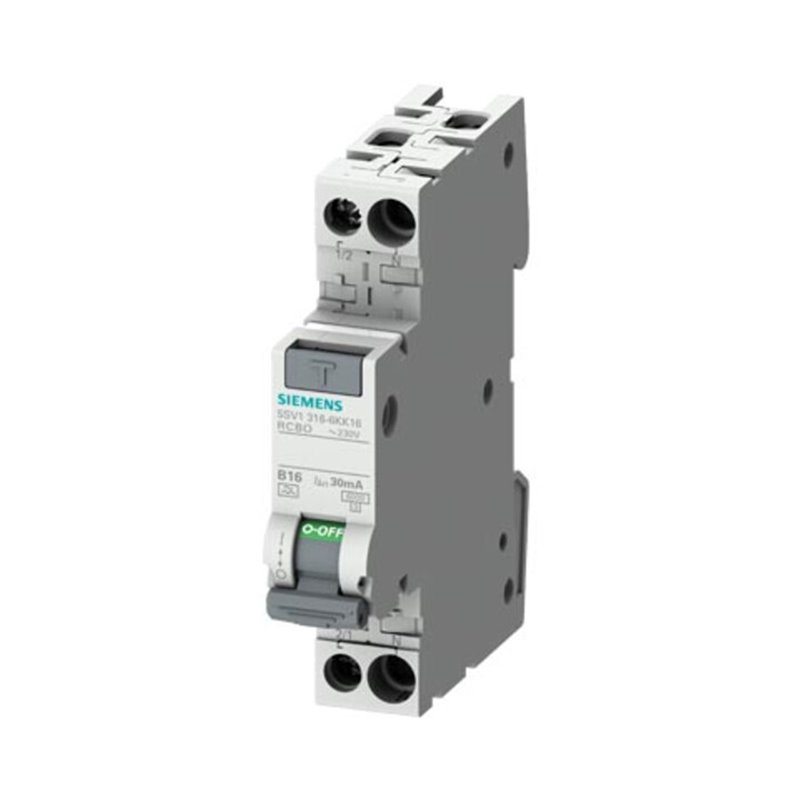 Siemens Indus.Sector FI/LS-Schalter kompakt Typ F, 30mA, B16 5SV1316-3KK16