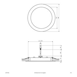 EVN Lichttechnik LED-Einbaupanel 3000K 350mA IP44 LR44143502 ws