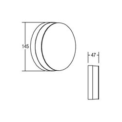 Brumberg Leuchten LED-Wandleuchte 230V IP54 silber 10030693