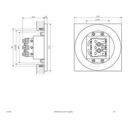 EVN Lichttechnik LED Wandeinbauleuchte IP44 230V 55lm LQ41802