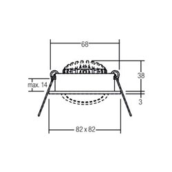 Brumberg Leuchten LED-Einbaustrahler 350mA d2w weiß 12462073