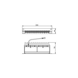 Telegärtner Mini PatchPanel Cat.6A MPP12-HS K 100007002