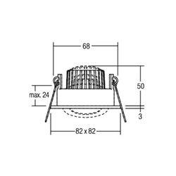 Brumberg Leuchten LED-Einbaustrahler 3000K 350mA 12355643