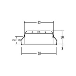 Brumberg Leuchten LED Einbauleuchte 350mA 3000K rund ws 12276173