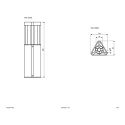EVN Lichttechnik Wegeleuchte 35cm, 3000K, 230V WLD35071502