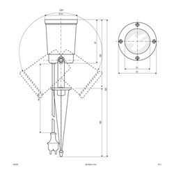 EVN Lichttechnik ALU-Spot mit Erdspiess IP54 230V GU10 545239