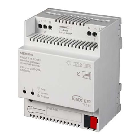Siemens Indus.Sector Universal-Dimmer 2x300VA, 230VAC 5WG1528-1DB01