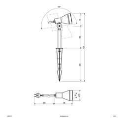 EVN Lichttechnik HV-Spot mit Erdspiess IP54 230V GU10 LB541511