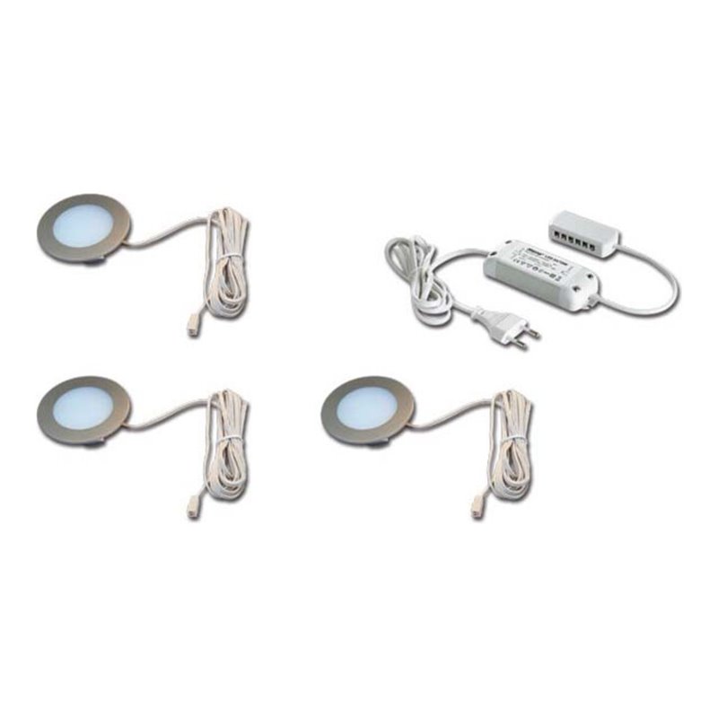 Hera 3er-Set LED-Einbauleuchte 3W ww Tr.24/15W 61056938002