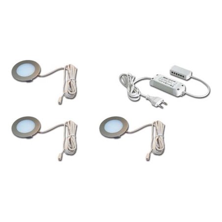 Hera 3er-Set LED-Einbauleuchte 3W ww Tr.24/15W 61056938002