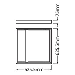 LEDVANCE Aufbaurahmen M625 PL625SUR.MOUNTKITH75