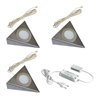 Hera 3er-Set LED-UB-Leuchte 2-LEDww eds+Trafo15W 61055931102