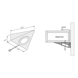 Hera 3er-Set LED-UB-Leuchte 2-LEDww eds+Trafo15W 61055931102
