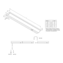 Hera LED Unterbauleuchte 600mm 10W 230V ww 20202580202