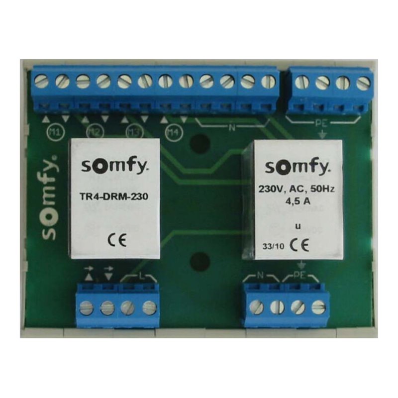 Somfy Trennrelais Hutsch. f.4 Antriebe TR4-DRM-230