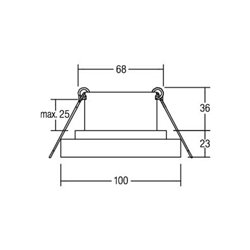 Brumberg Leuchten LED-Einbauleuchte 3000K weiß 12226173
