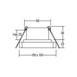 Brumberg Leuchten LED-Einbauleuchte 3000K weiß 12227173