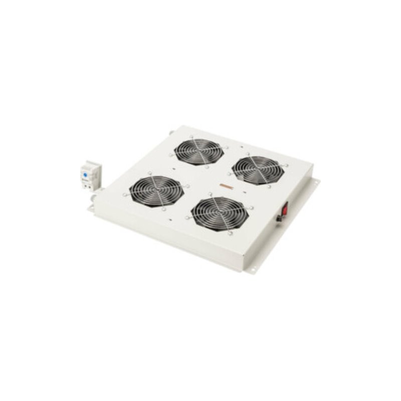 DIGITUS Dachlüftereinheit 4 Lüfter RAL 7035 DN-19 FAN-4-N
