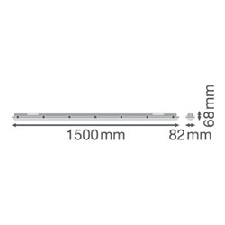 LEDVANCE Feuchtraumleuchte 4000K IP65 GY DP150046W840IP65GY