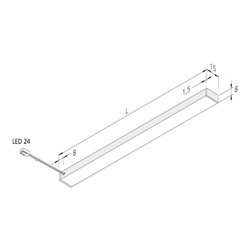 Hera LED-Unterbauleuchte 450mm wws 61001427102