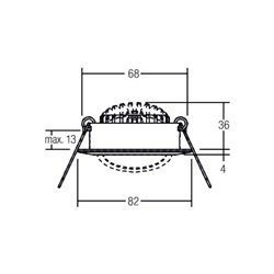 Brumberg Leuchten LED-Einbaustrahler 3000K ni./matt dimm. 39363153