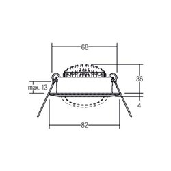 Brumberg Leuchten LED-Einbaustrahler 3000K ni./matt dimm. 40363153
