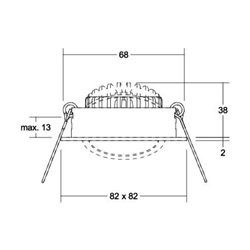 Brumberg Leuchten LED-Einbaustrahler 230V 3000K weiß 38365073