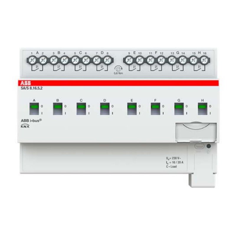 ABB Stotz S&J Schaltaktor 8fach, 16A, C-Last SA/S8.16.5.2