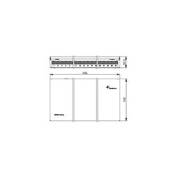 Telegärtner PatchPanel MPD24-HS K AP Cat.6A rws 100007019