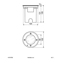 EVN Lichttechnik LED-Bodeneinbauleuchte 3000K IP67 alu PC67107002