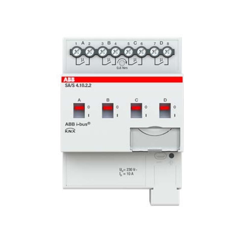 ABB Stotz S&J Schaltaktor 4fach, 10A REG SA/S4.10.2.2