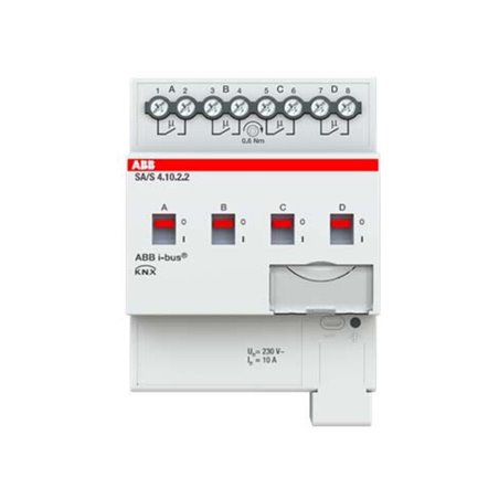 ABB Stotz S&J Schaltaktor 4fach, 10A REG SA/S4.10.2.2